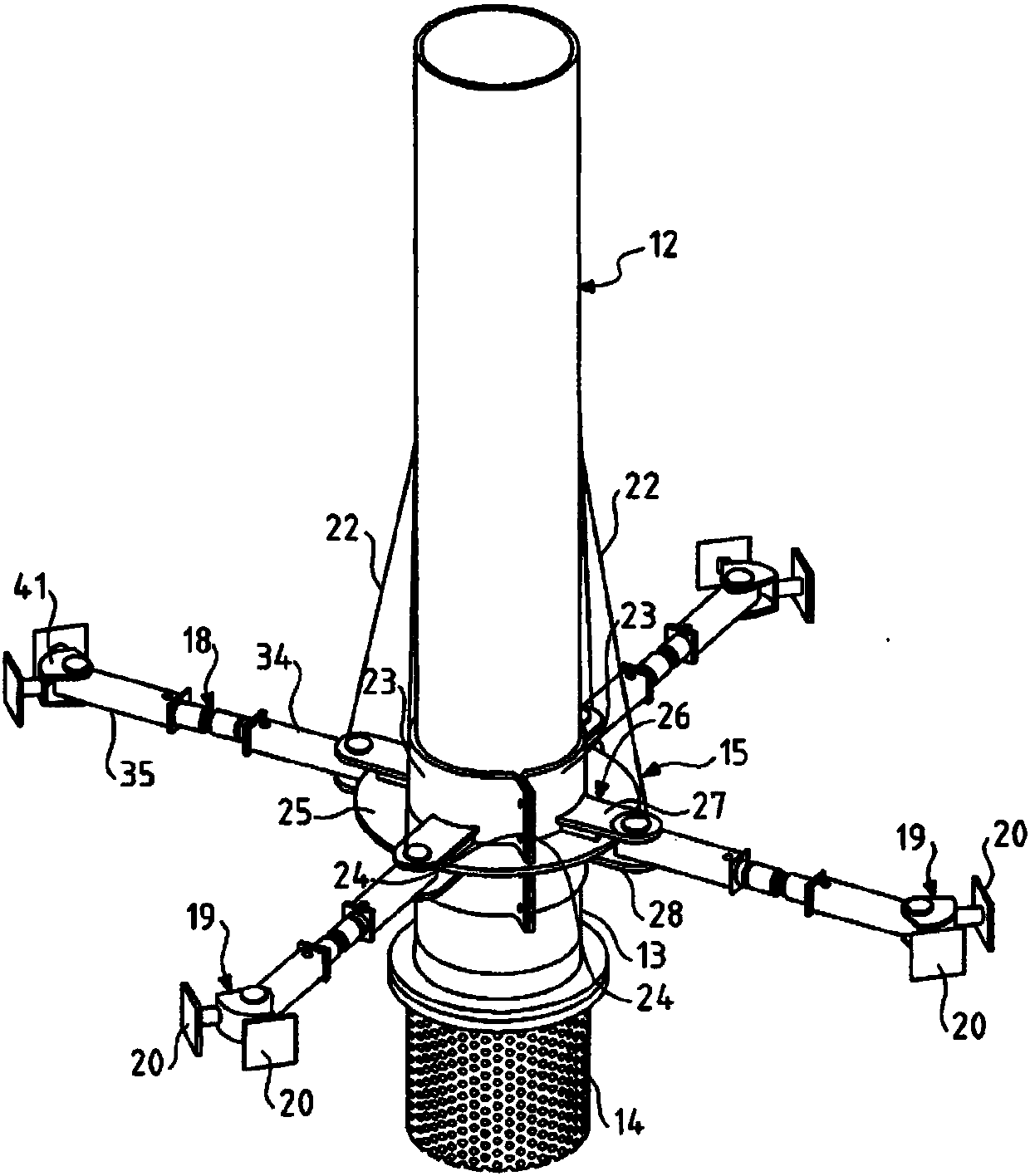 Securing a pipe in a housing