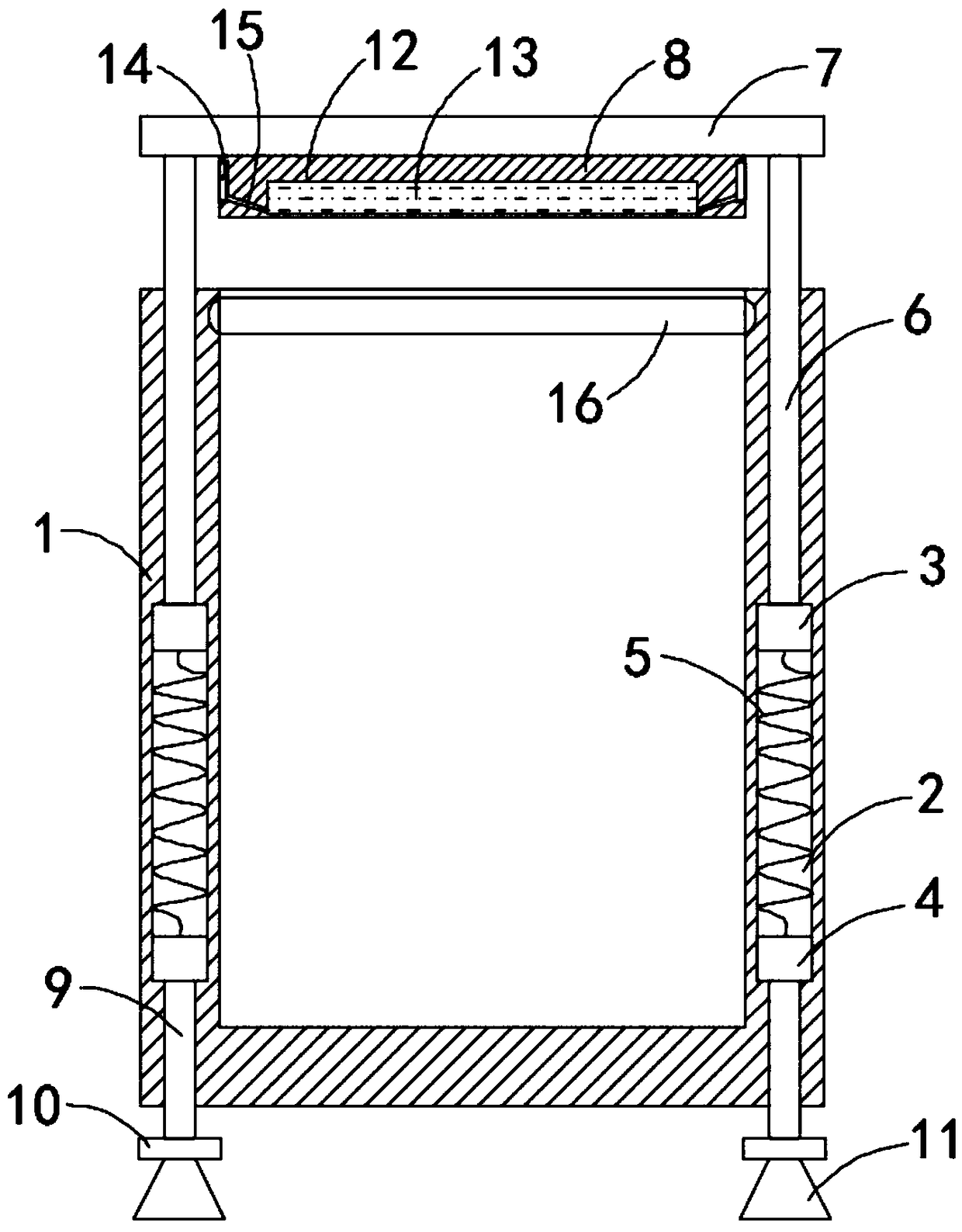 Vehicle-mounted trash can capable of damping anti-spontaneous combustion