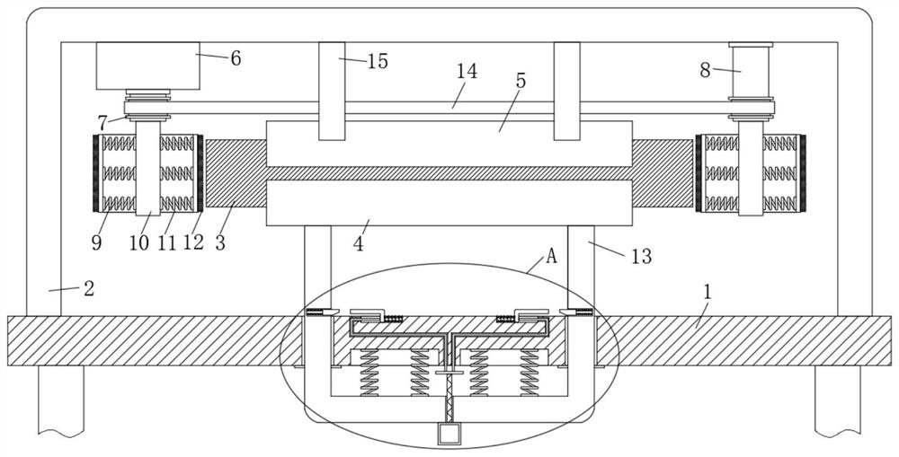 Cutting burr grinding device for aluminum profile machining