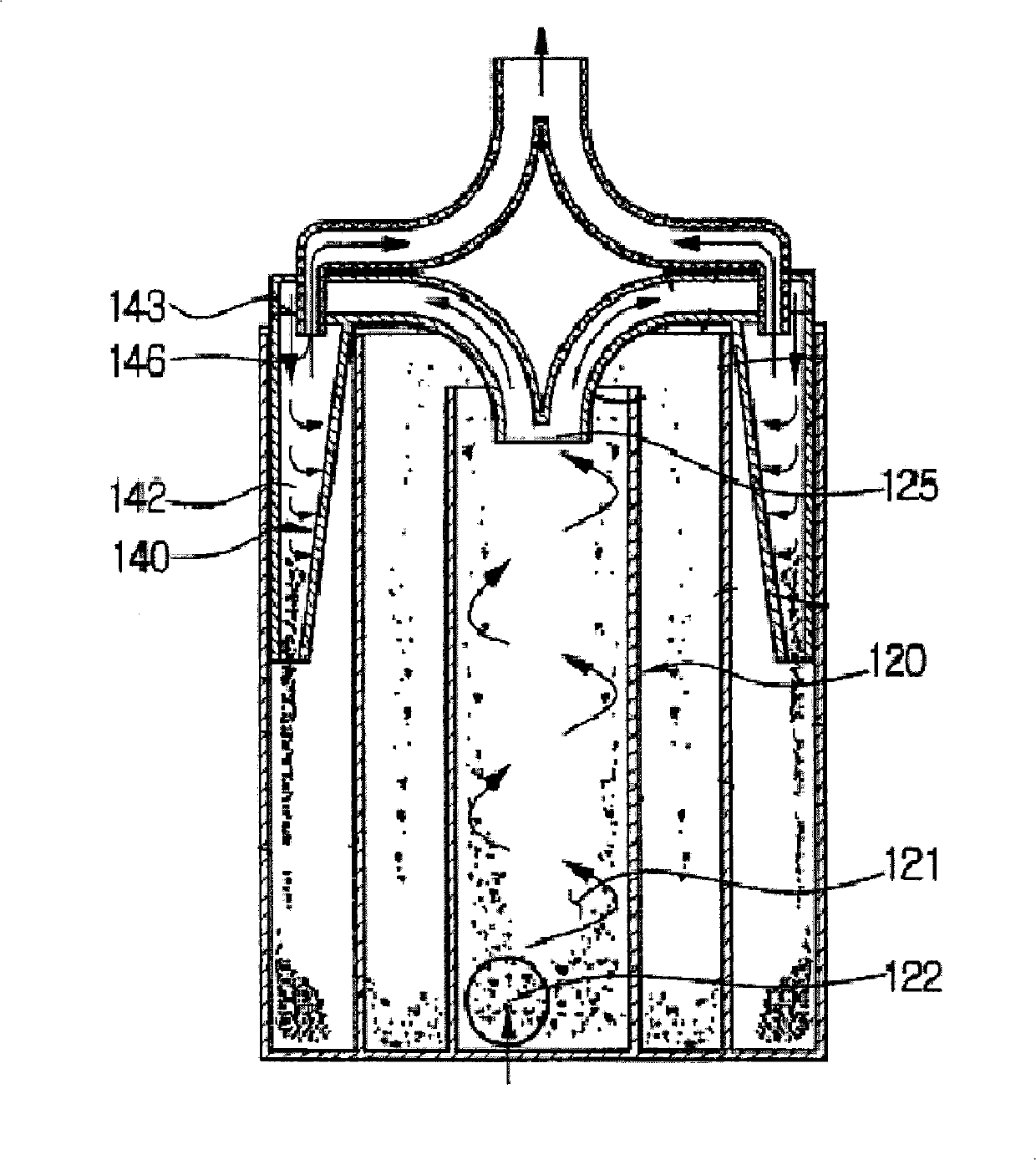 Cyclone separator, cyclone separation device and vacuum cleaner having cyclone separation device