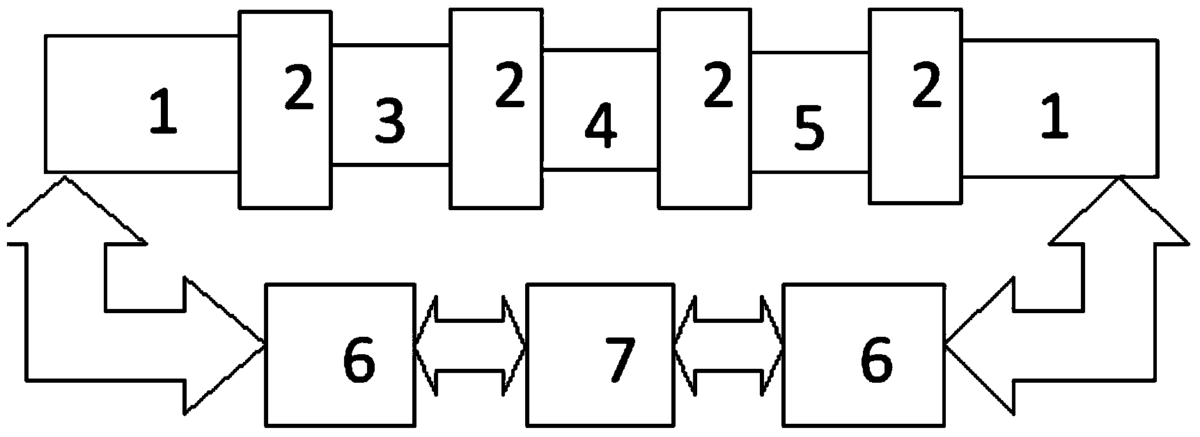 Reciprocating type circulating single micro-channel device facing fluorescent PCR (Polymerase Chain Reaction) micro-system