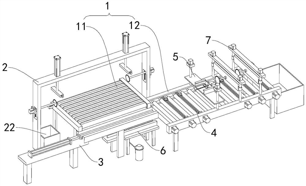 Automatic polishing fluff-removing process for inner walls of reed straws