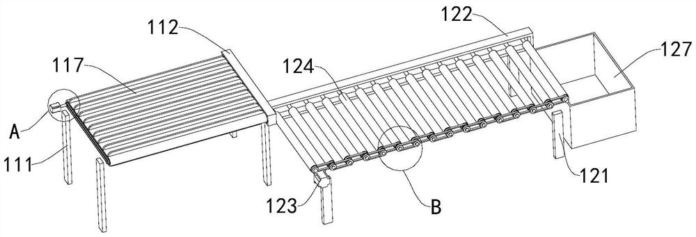 Automatic polishing fluff-removing process for inner walls of reed straws