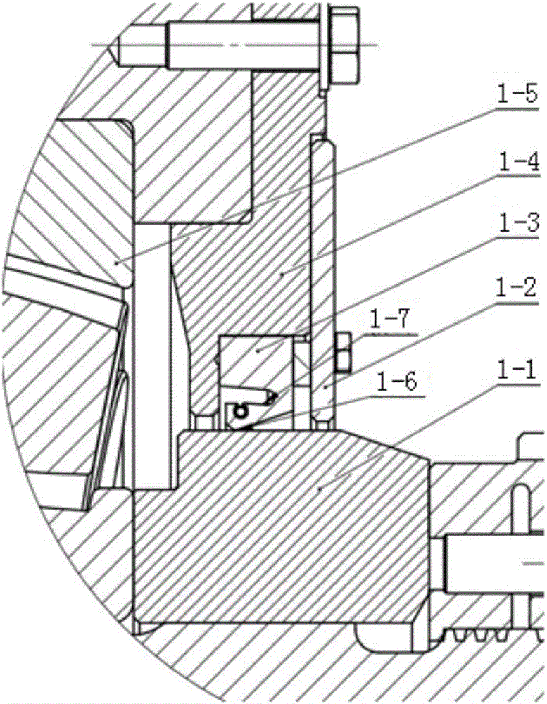 Double-row spherical roller bearing double-lip sealing structure and wind driven generator