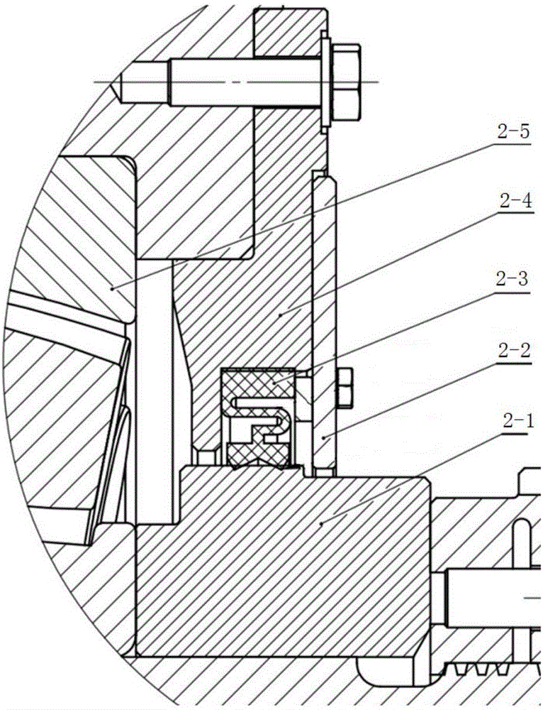 Double-row spherical roller bearing double-lip sealing structure and wind driven generator