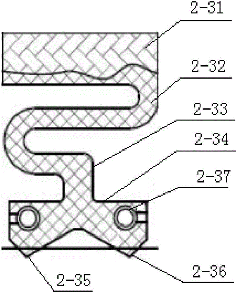 Double-row spherical roller bearing double-lip sealing structure and wind driven generator