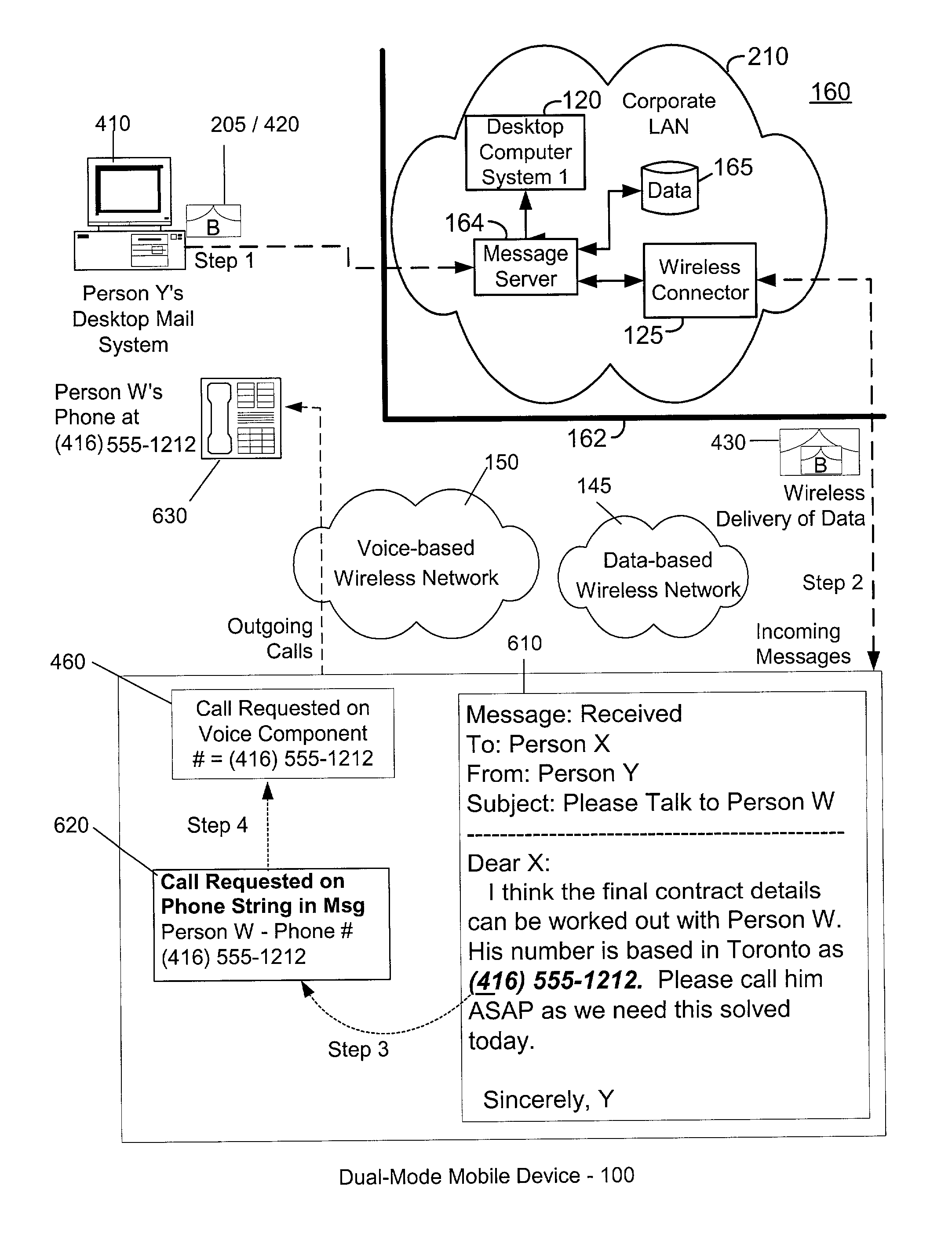 Advanced voice and data operations in a mobile data communication device