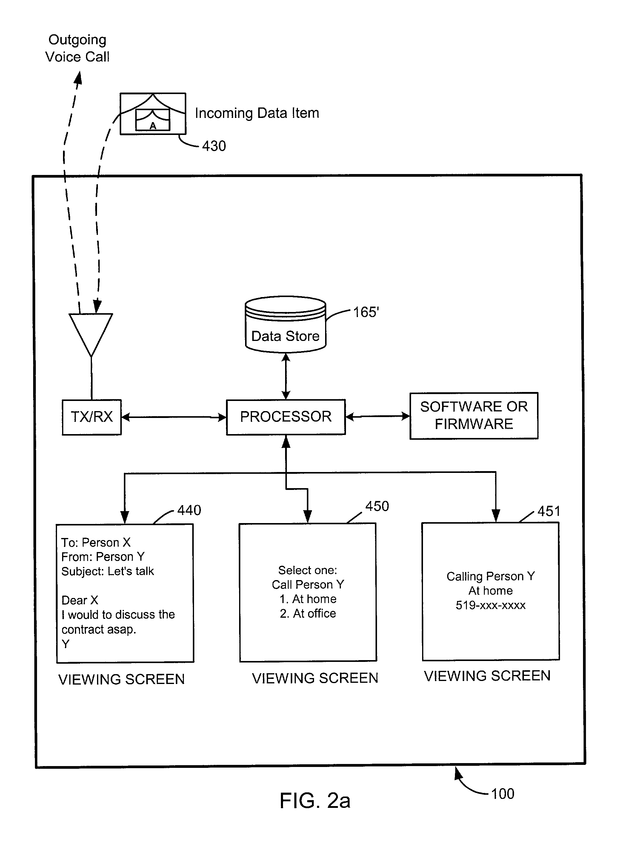 Advanced voice and data operations in a mobile data communication device