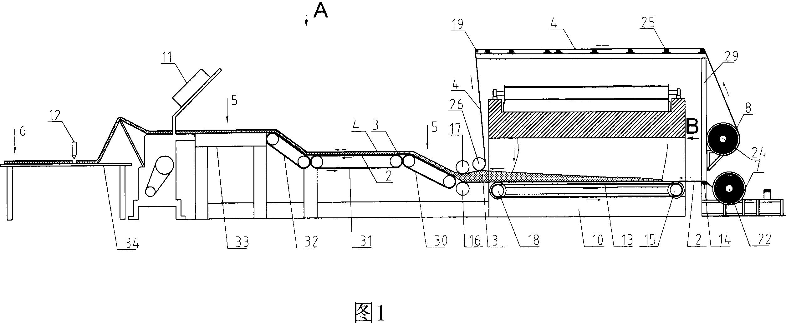 Method for preparation of quilt and device for actualizing said method