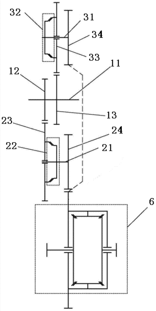 Two-gear automatic transmission assembly