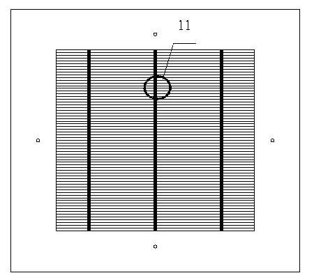 Matched screen board of solar cell electrode and printing method thereof