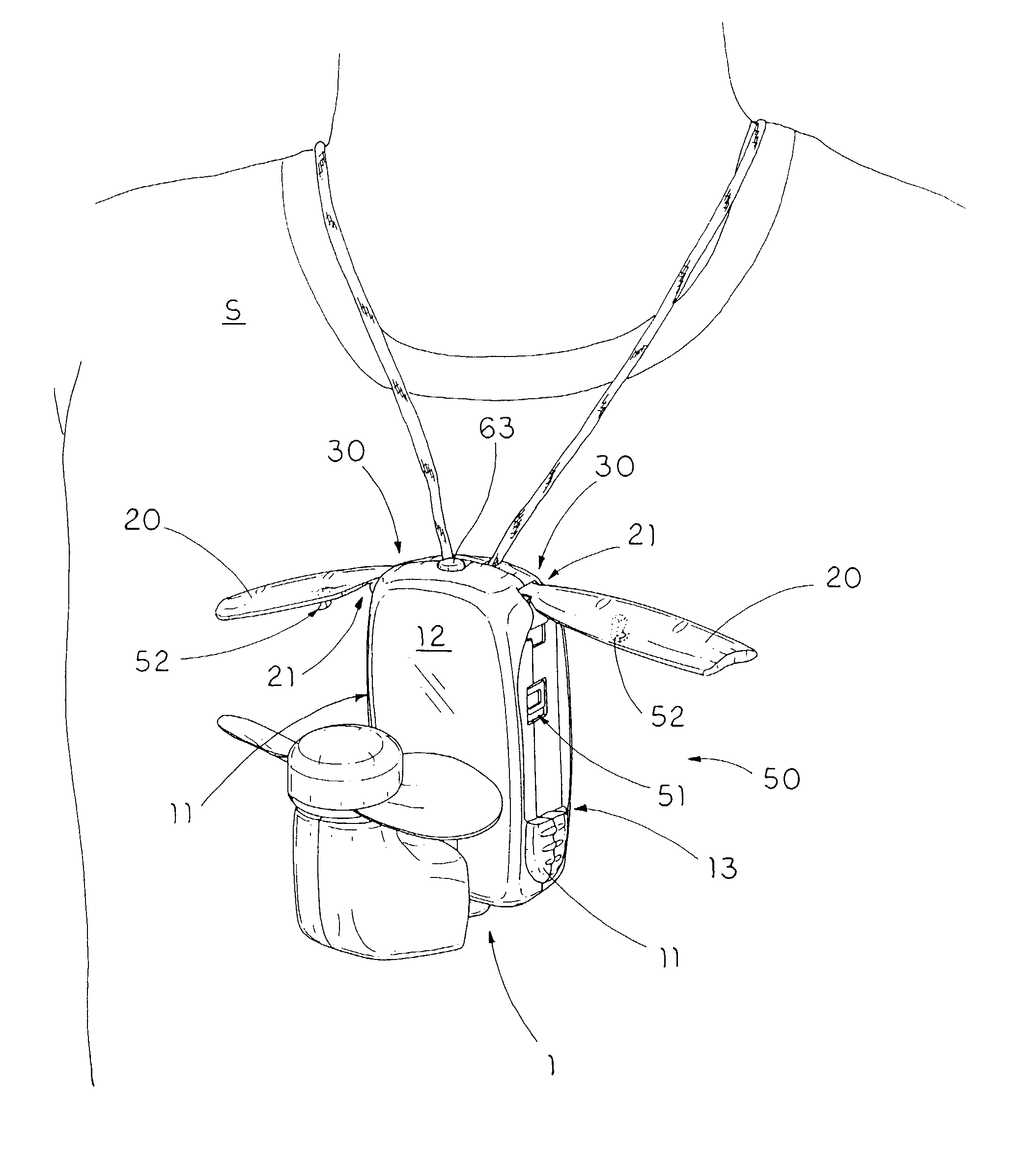 Balancer device for hanging article