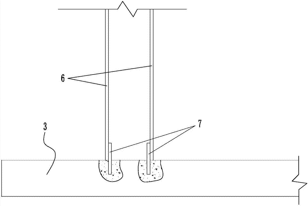 Positioning, alignment and forming method for lower portion of formwork of vertical structure