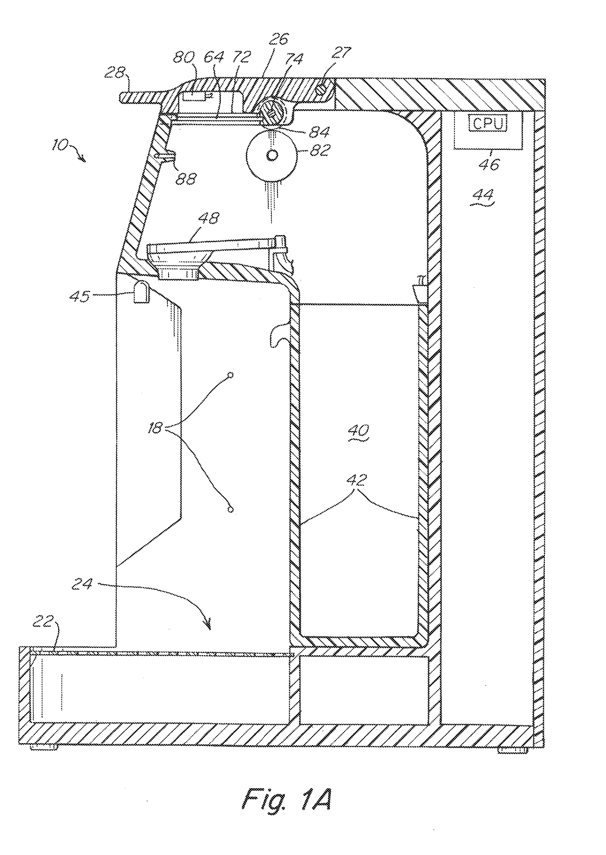 Capsule based system for preparing and dispensing a beverage