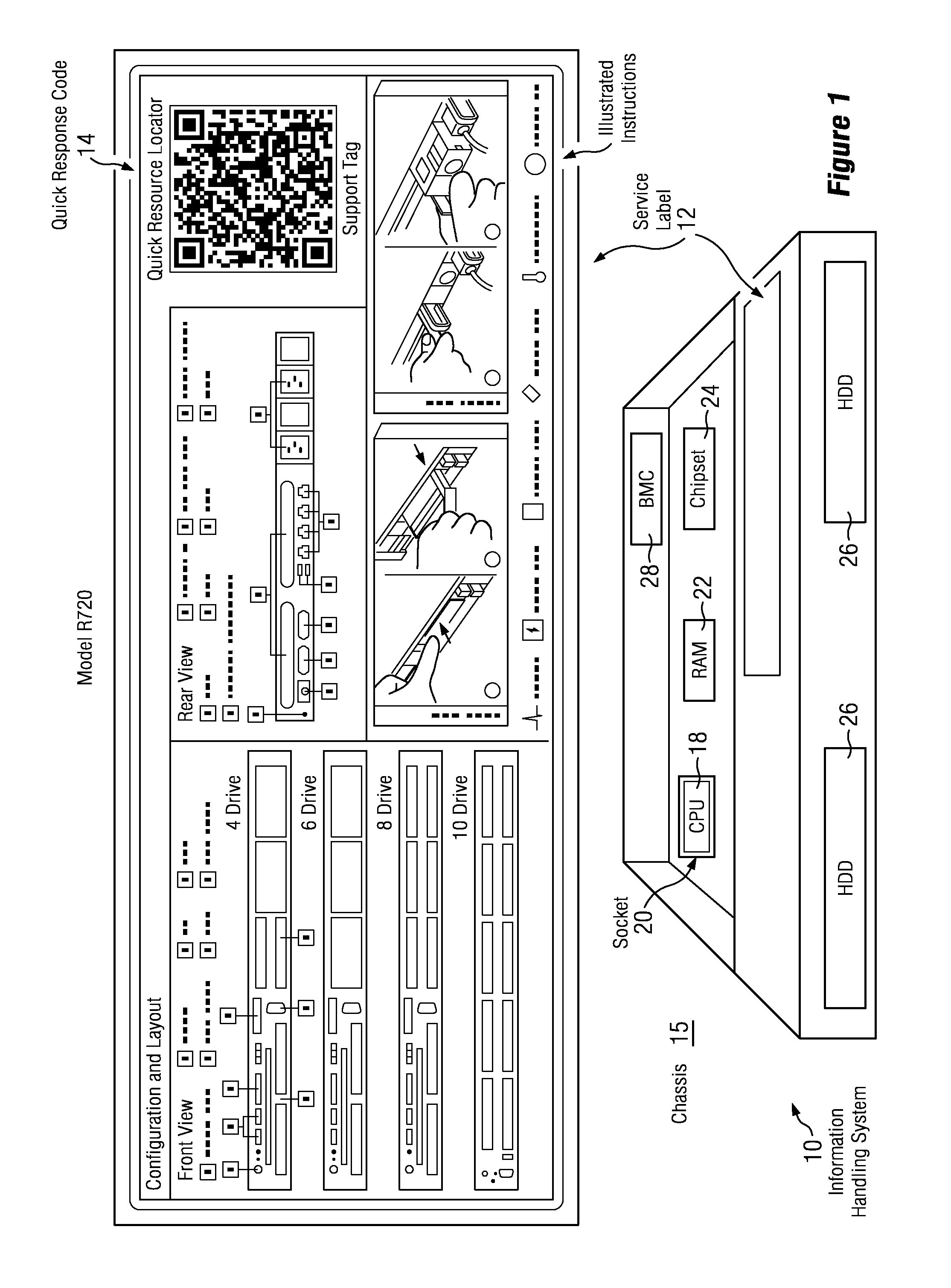 Dynamic Multidimensional Barcodes For Information Handling System Service Information