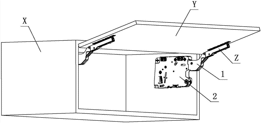 An integrated optimized structure for flipping open and close furniture