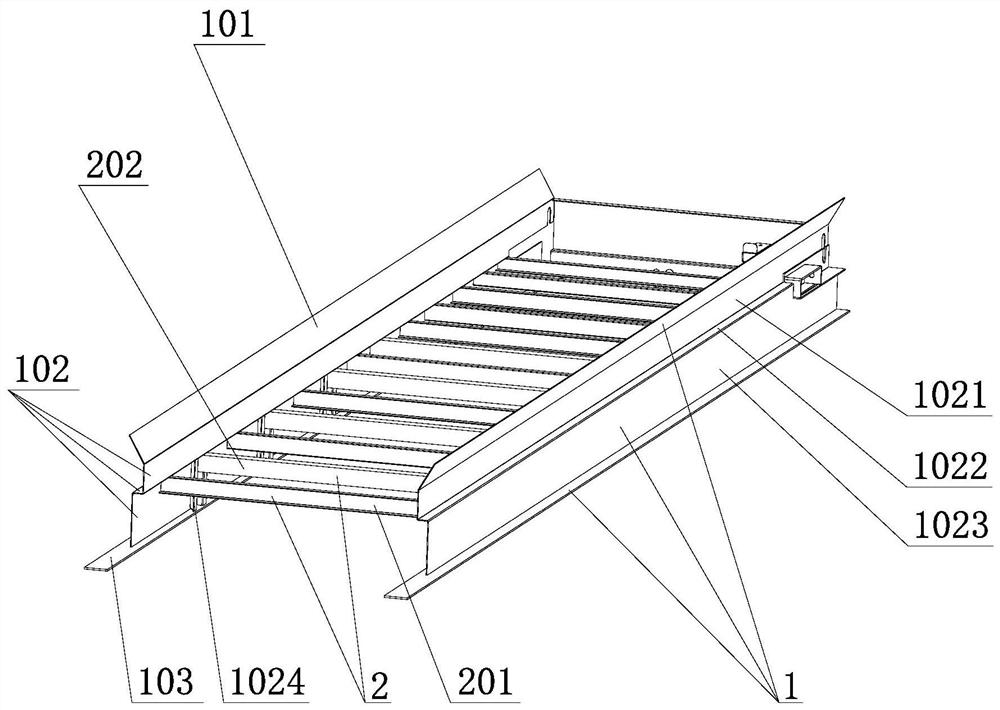 Dump semi-trailer frame