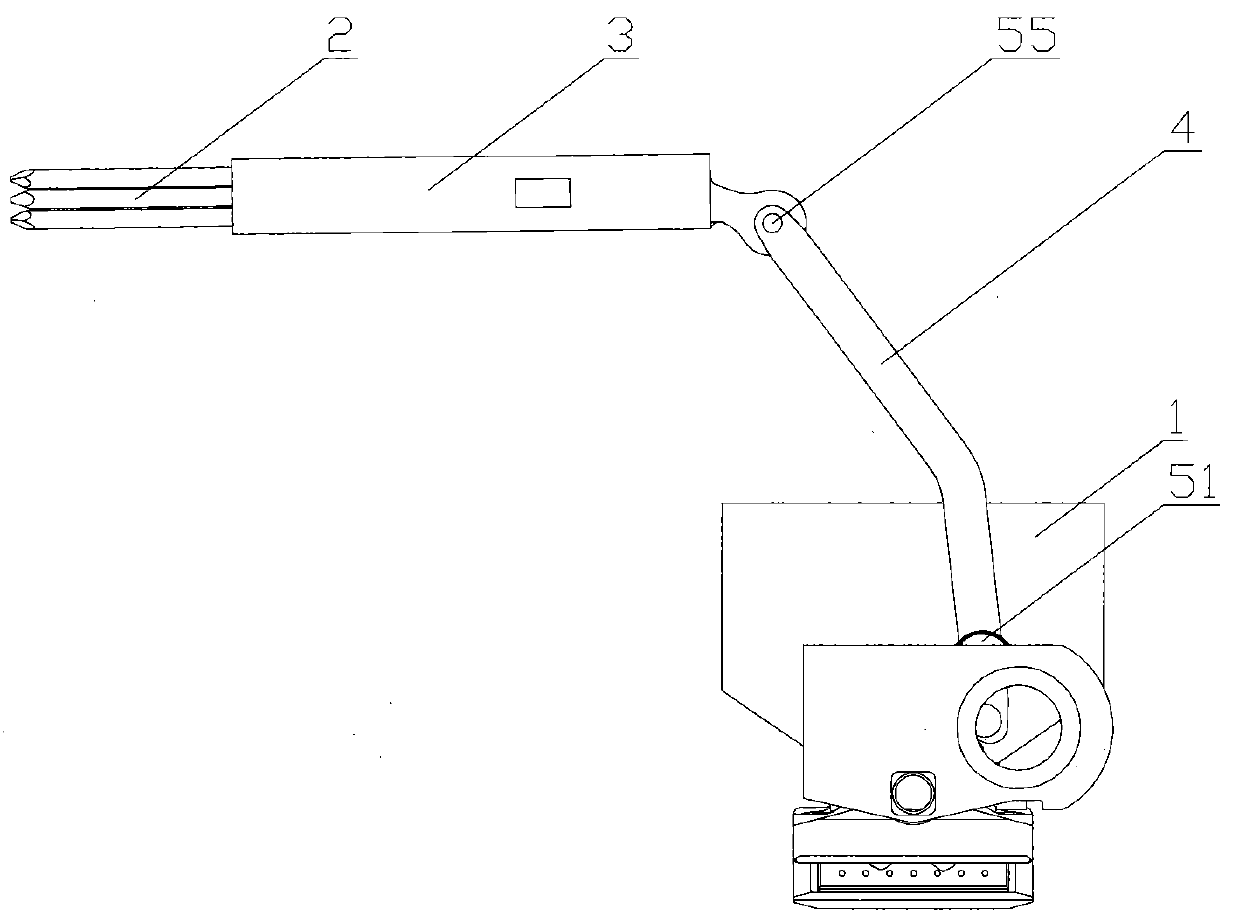 Coal mining device and crushing mechanism thereof