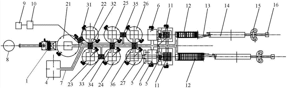 Mineral compound fiber wet-method slag removal device