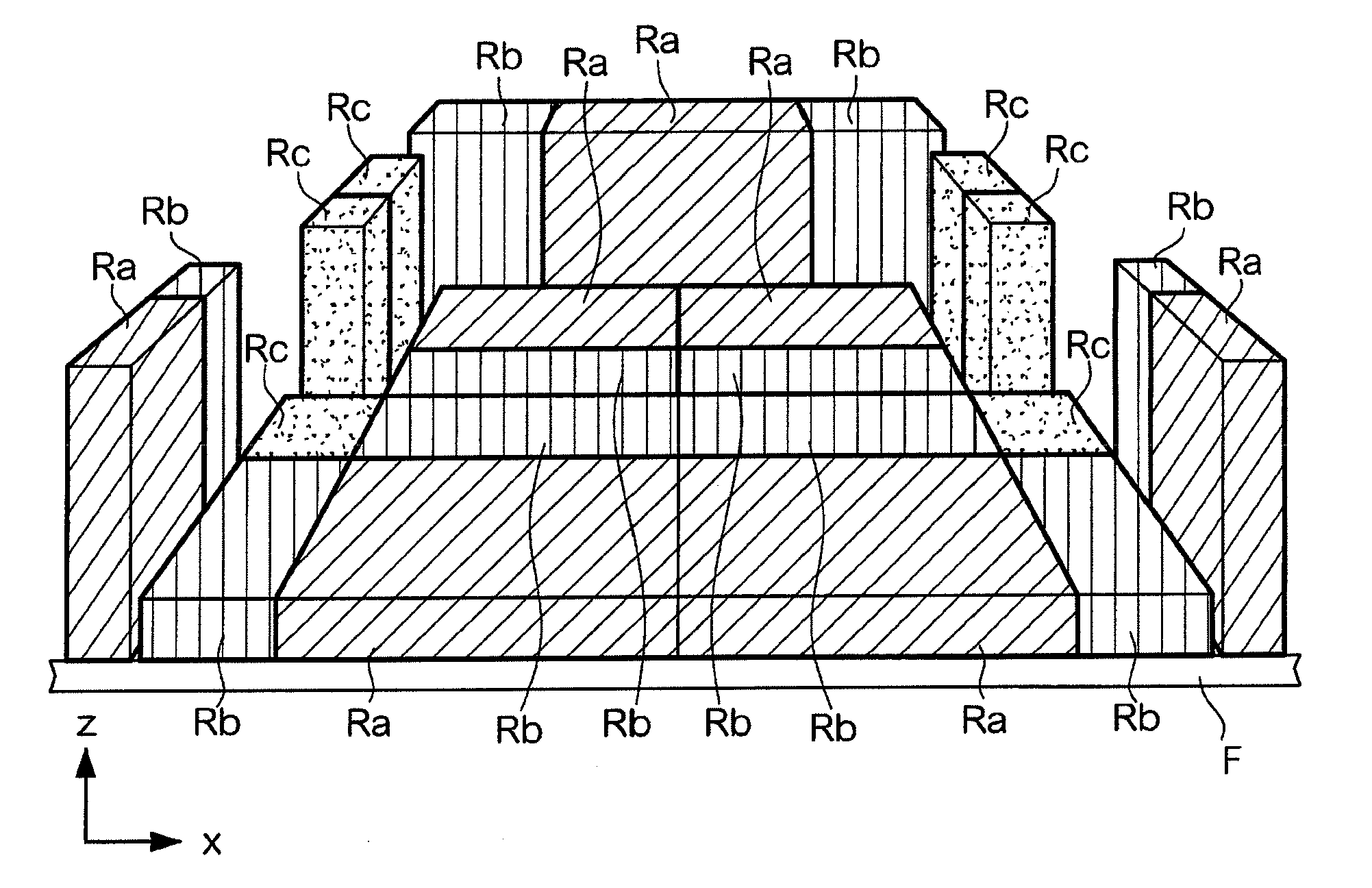 Sound absorbing structure built into luggage compartment of vehicle