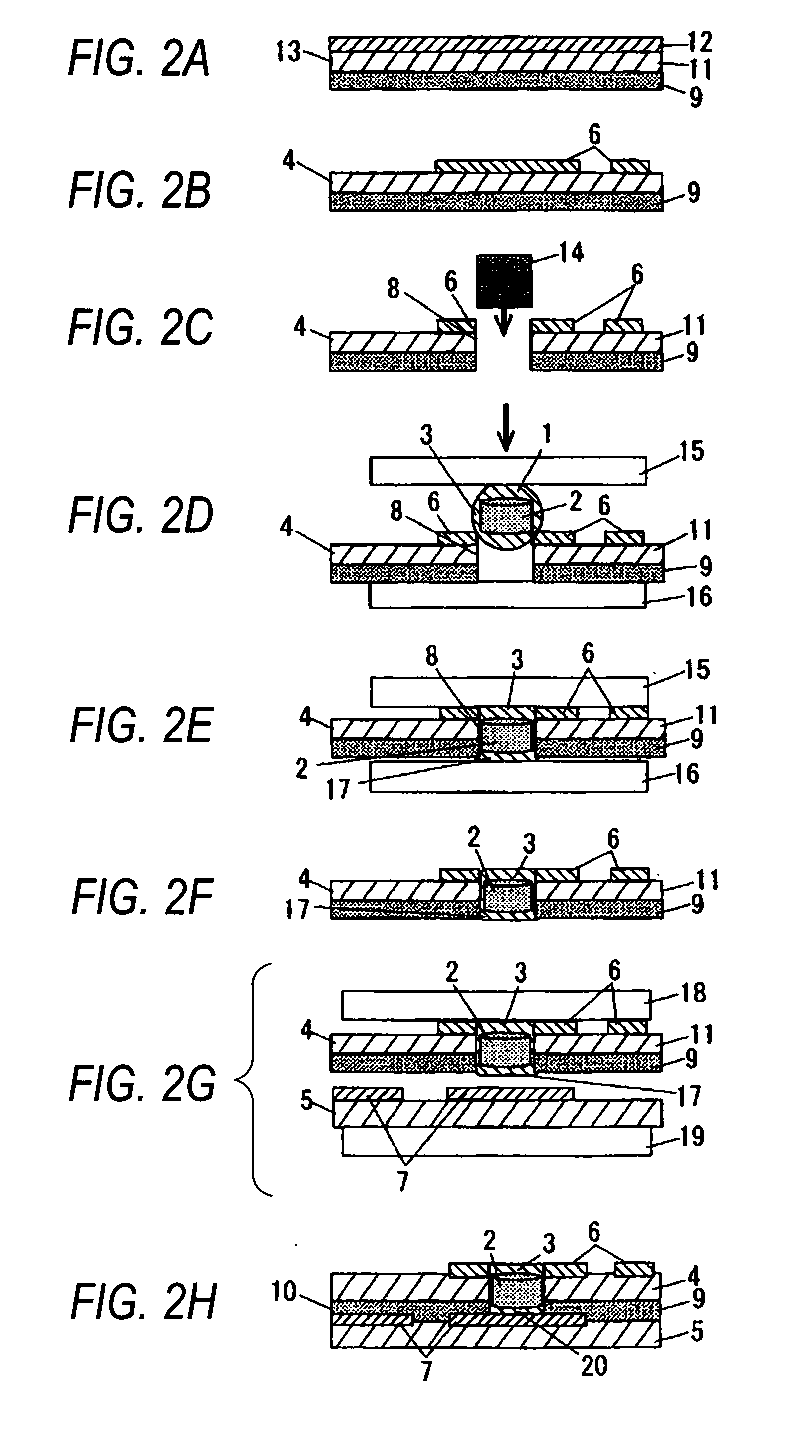 Interlayer connection conductor and manufacturing method thereof