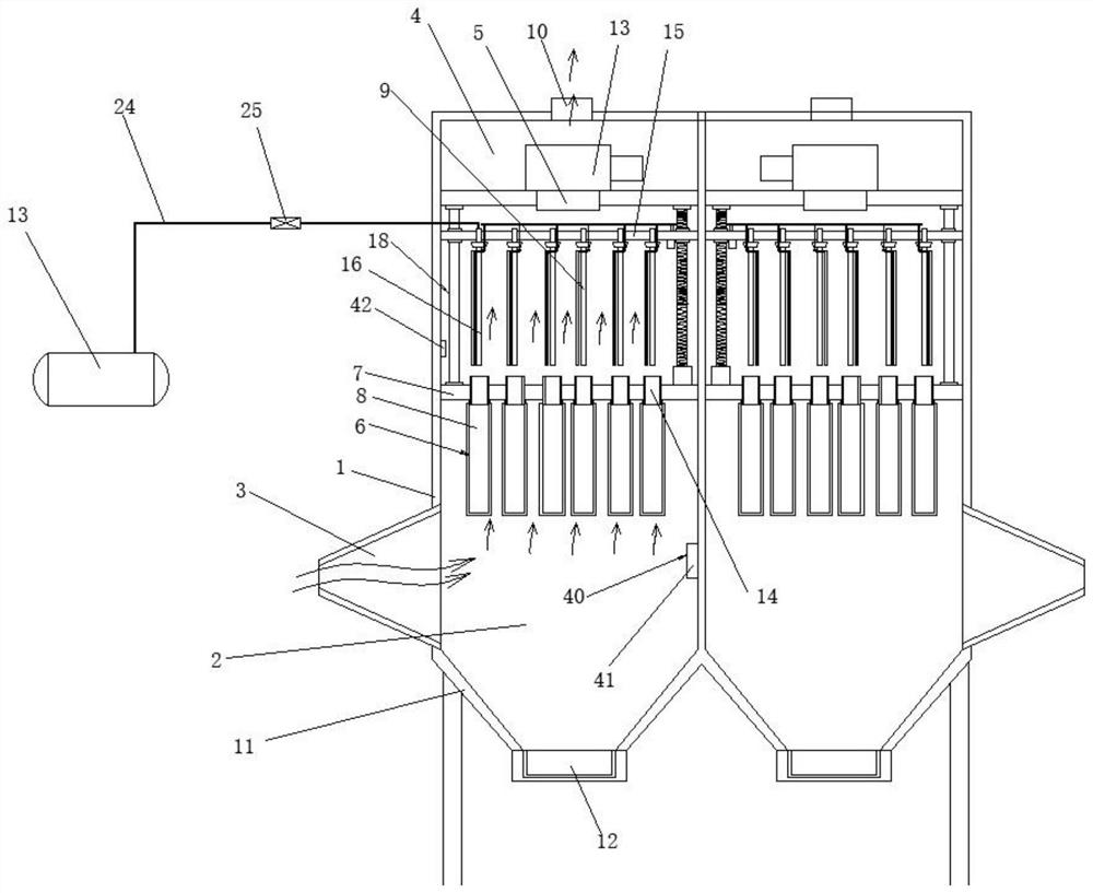 Dust recovery mechanism and cartridge filter