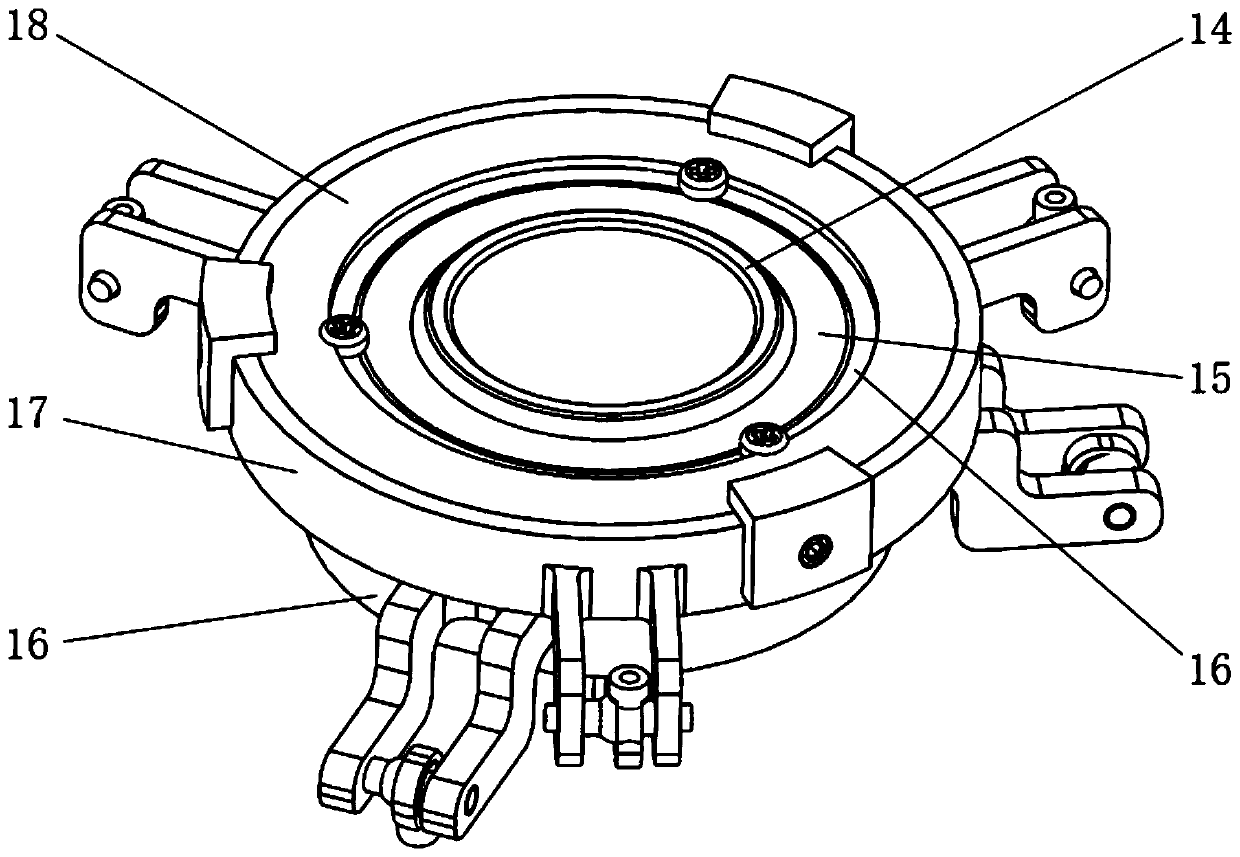 Portable small-sized cylinder type coaxial reverse propeller three-blade rotor wing type unmanned aerial vehicle