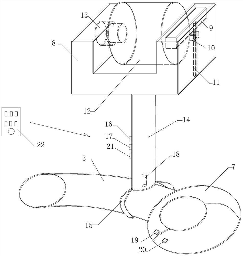 Welding fume purification and dust removal device used in tank body