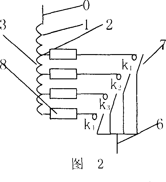 Method and apparatus for realizing load voltage regulation with a plurality of switching elements