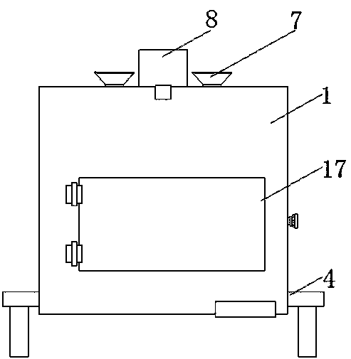 Pig feeding device with quantifying function