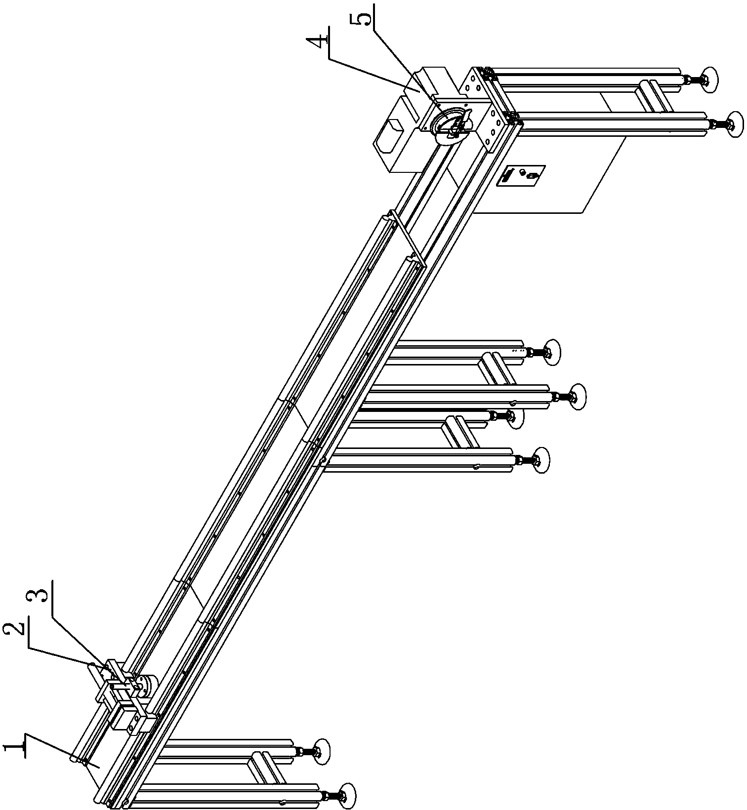 Cable core automatic straightening device