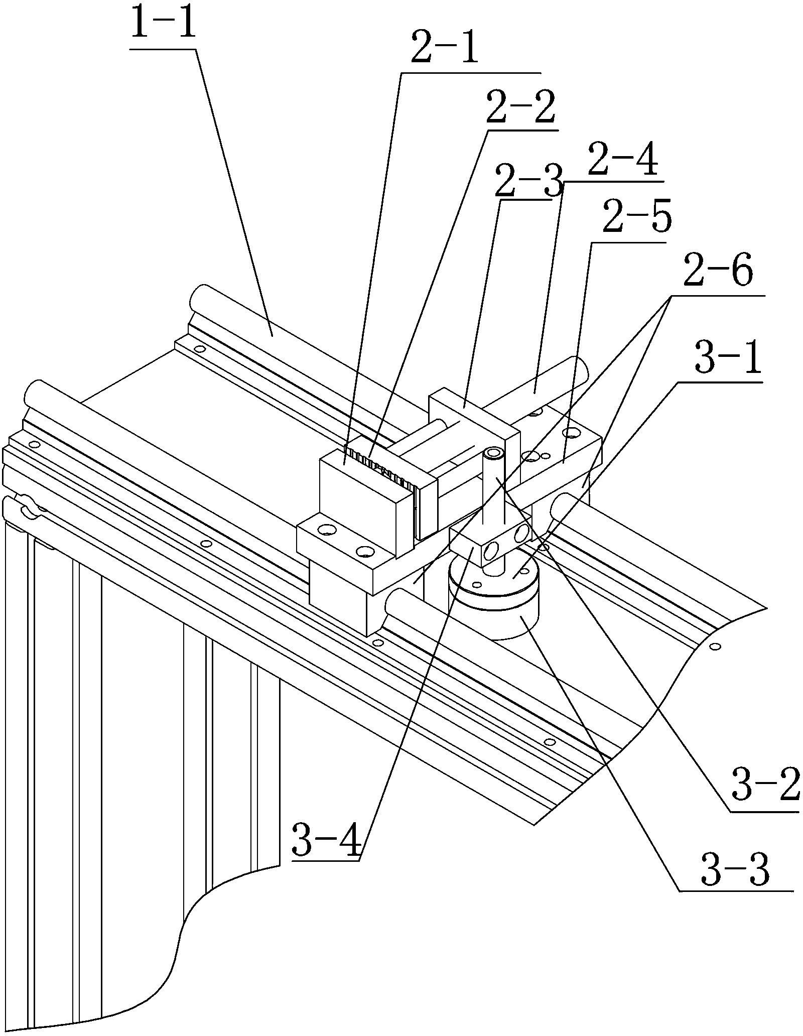 Cable core automatic straightening device