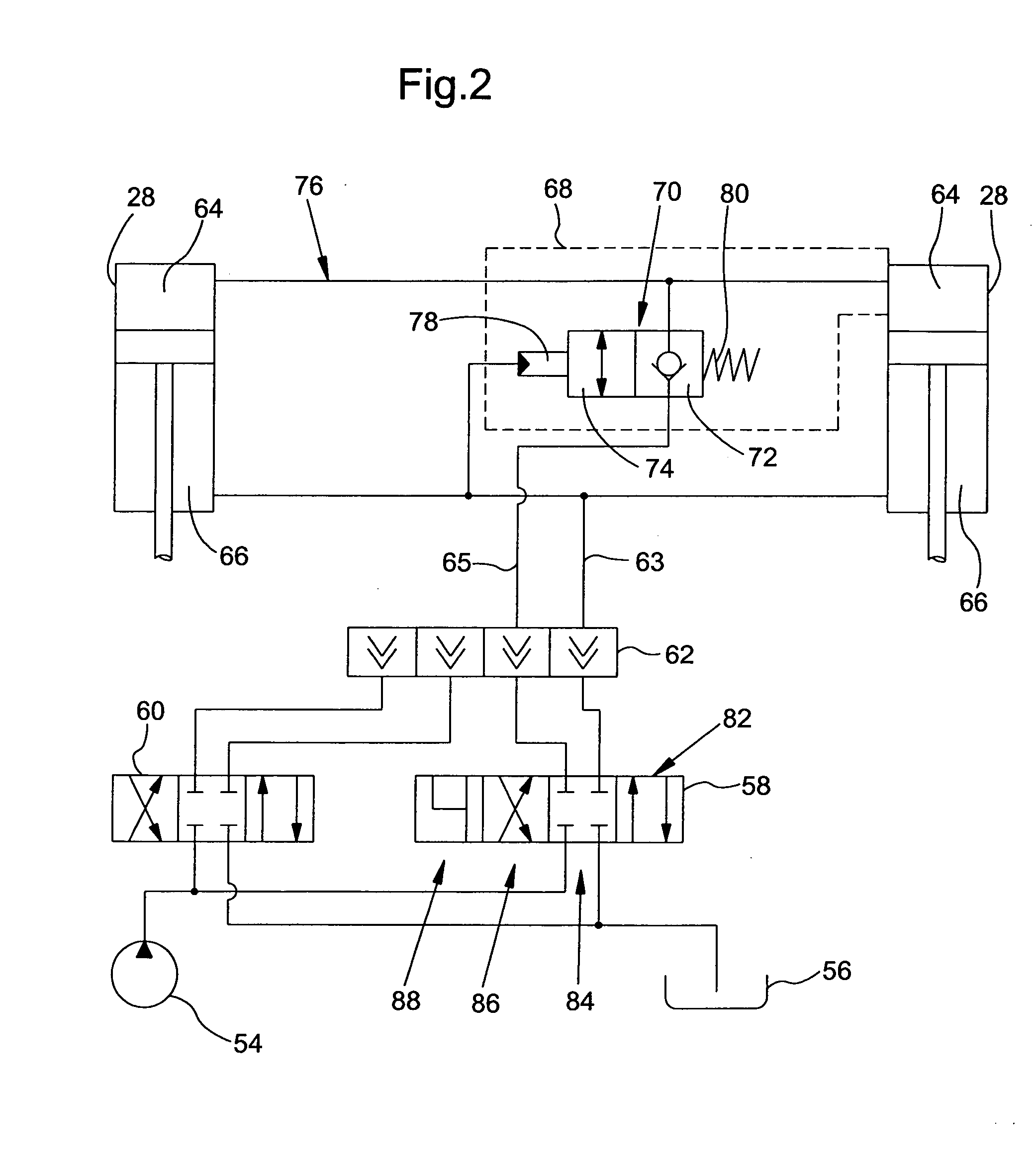 Hydraulic control arrangement for a mobile work machine