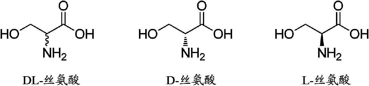 Method for synthesizing DL-serine through enzyme catalysis method