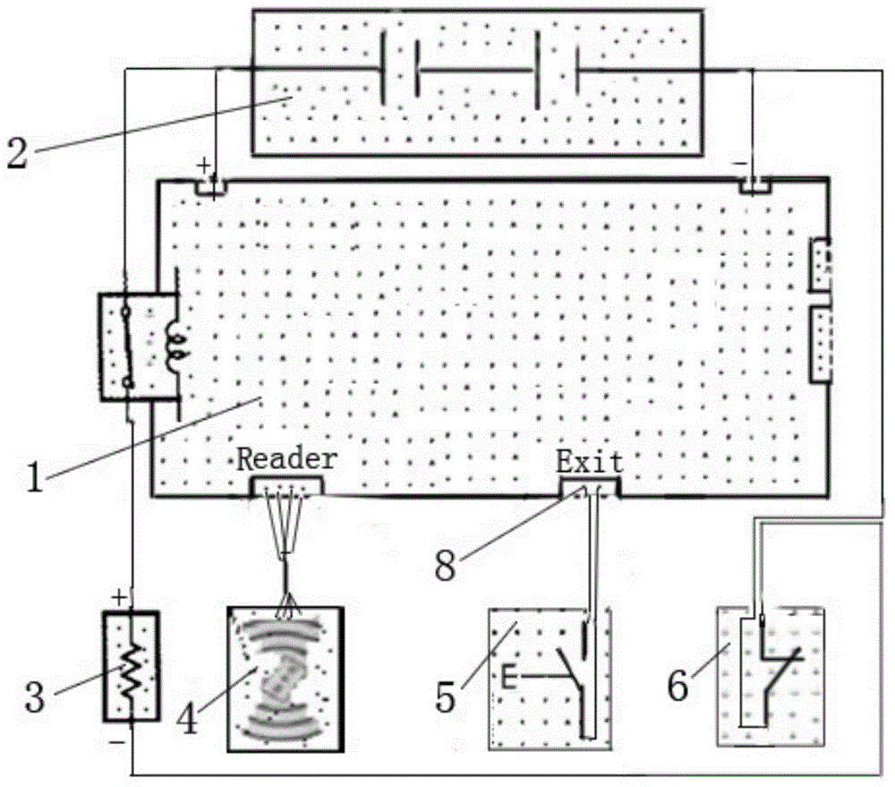 Entrance control switch with dual-purpose electrical functions of push-button switch and rotary normally closed switch