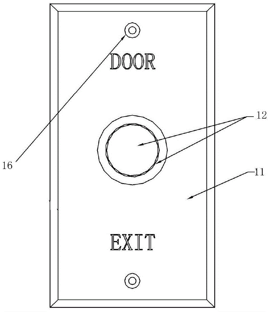 Entrance control switch with dual-purpose electrical functions of push-button switch and rotary normally closed switch