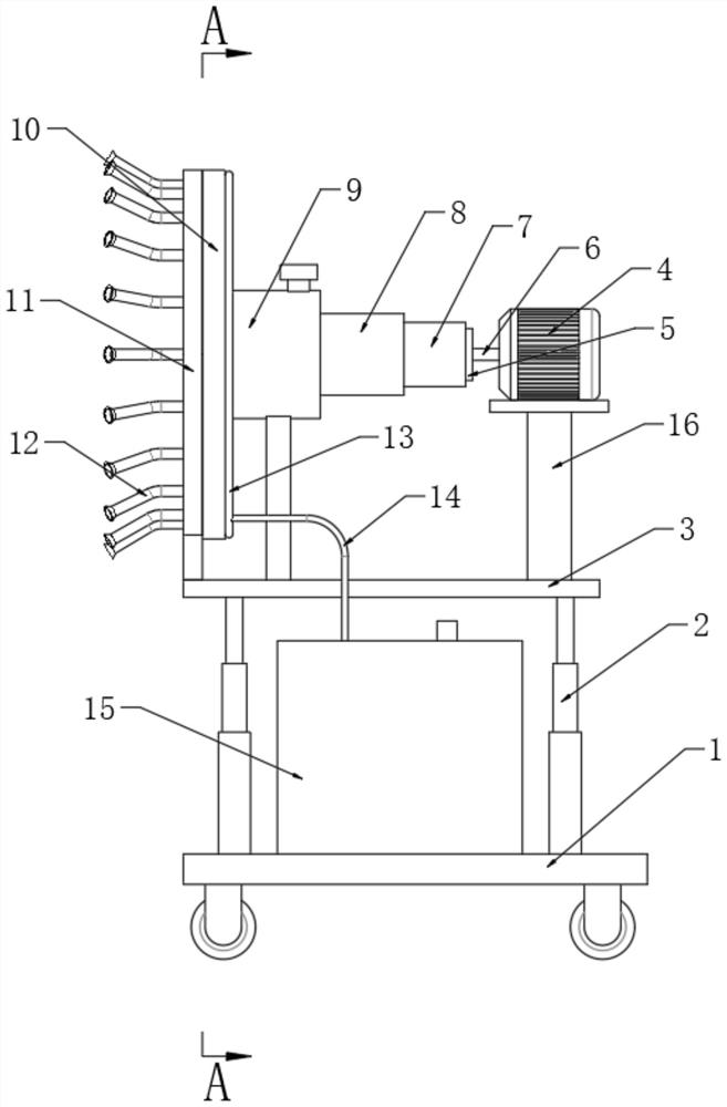 Fire extinguishing device for fire engineering