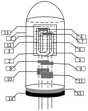 Quartz tuning fork resonant temperature and humidity sensor