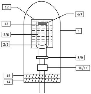 Quartz tuning fork resonant temperature and humidity sensor