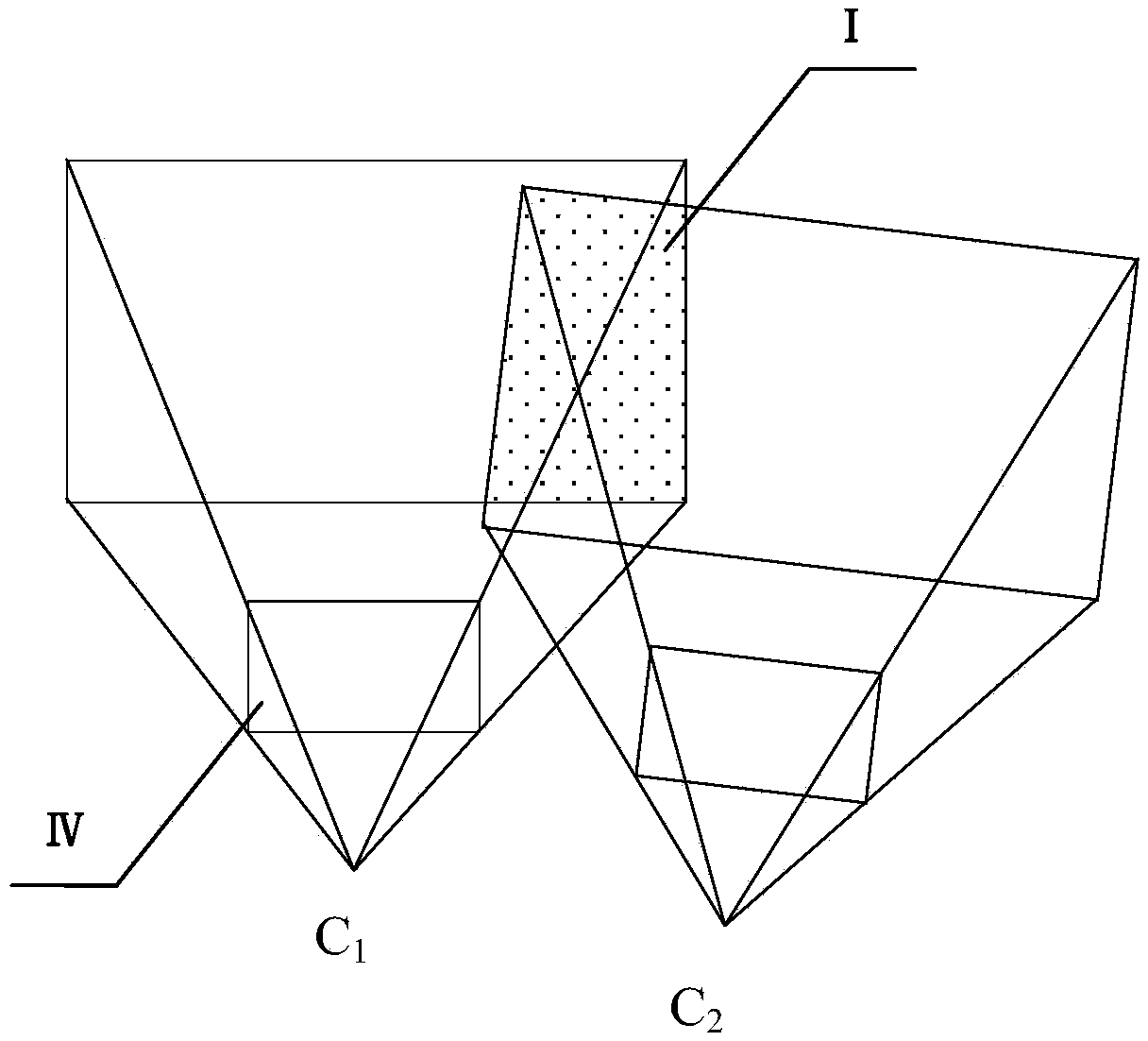 Splicing method for measuring image data with large forgings assisted by lasers