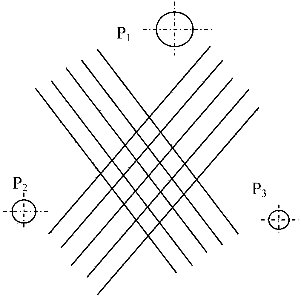 Splicing method for measuring image data with large forgings assisted by lasers