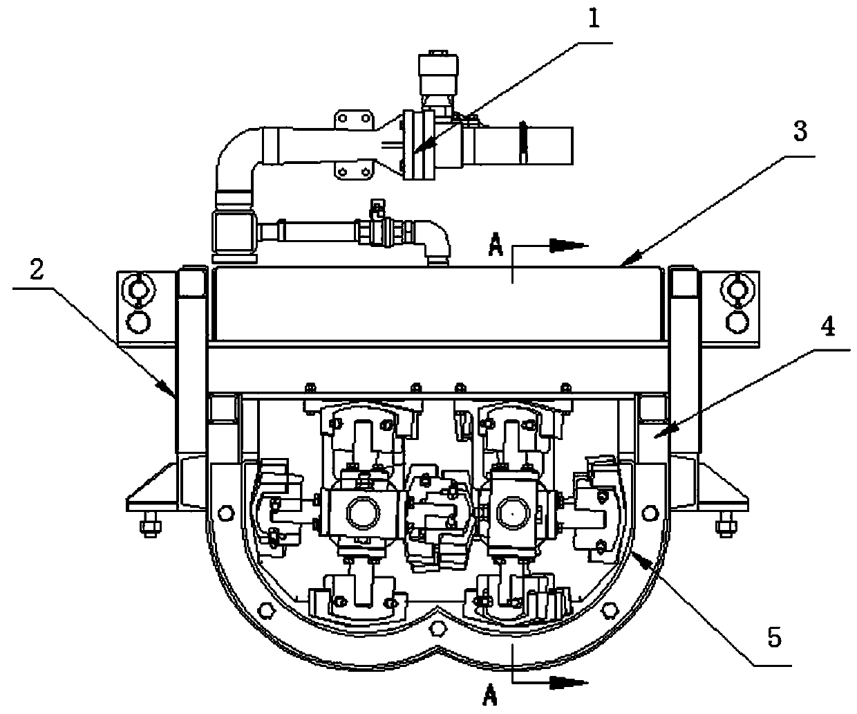 Slender type double-shaft mixer with heating heat-preservation function