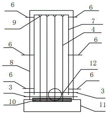 Flat-plat membrane module and casting method thereof