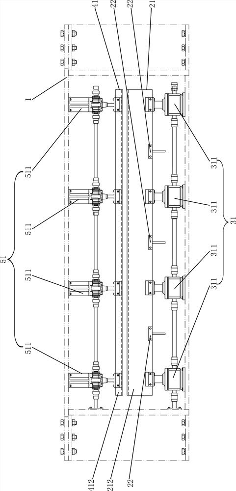 Net supporting and stripping device of needling machine