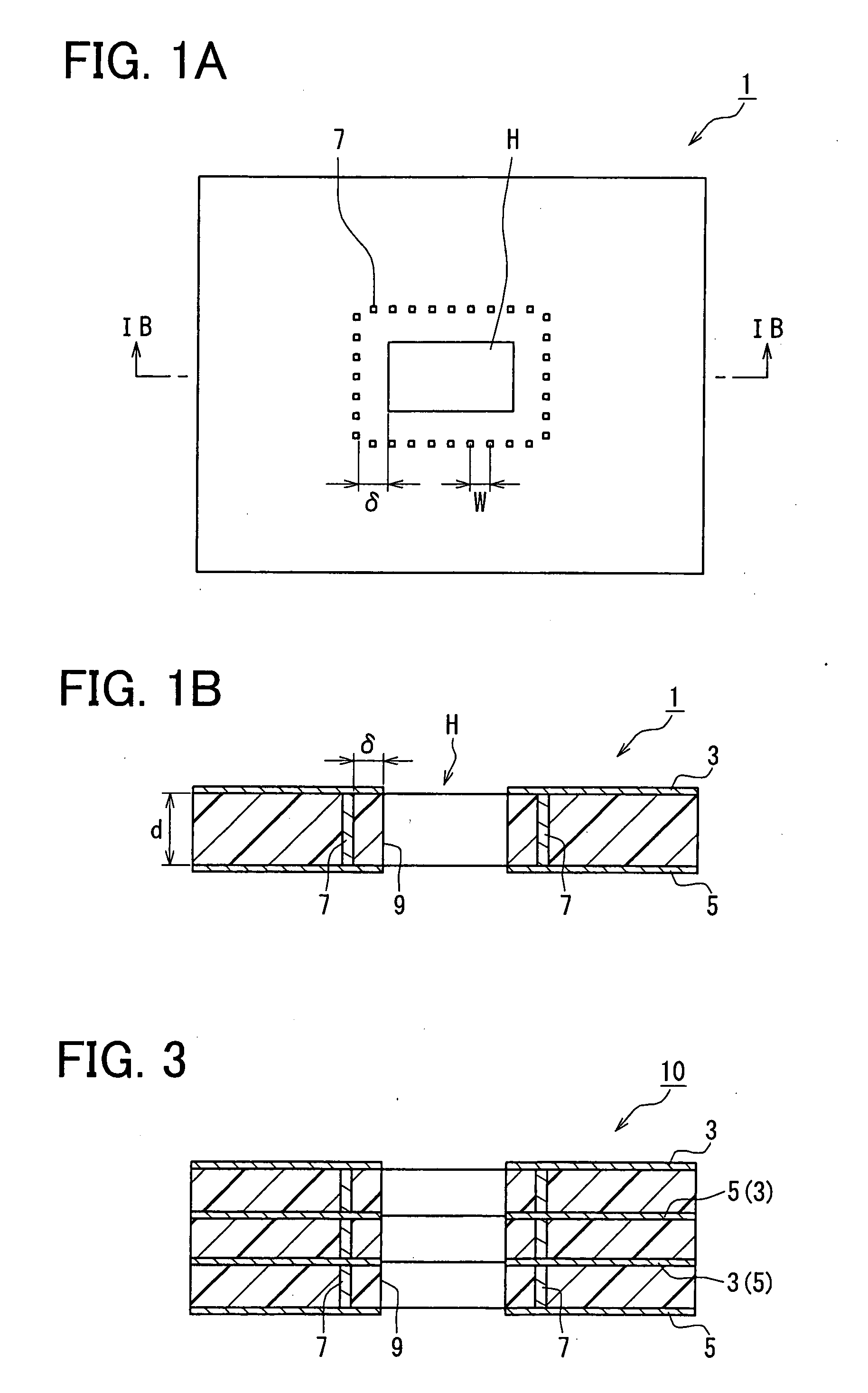 Dielectric substrate for wave guide tube and transmission line transition using the same