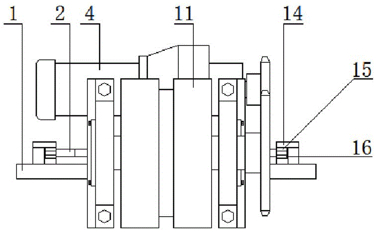 An adjustable uncoiler material head feeding device that can effectively compress the strip