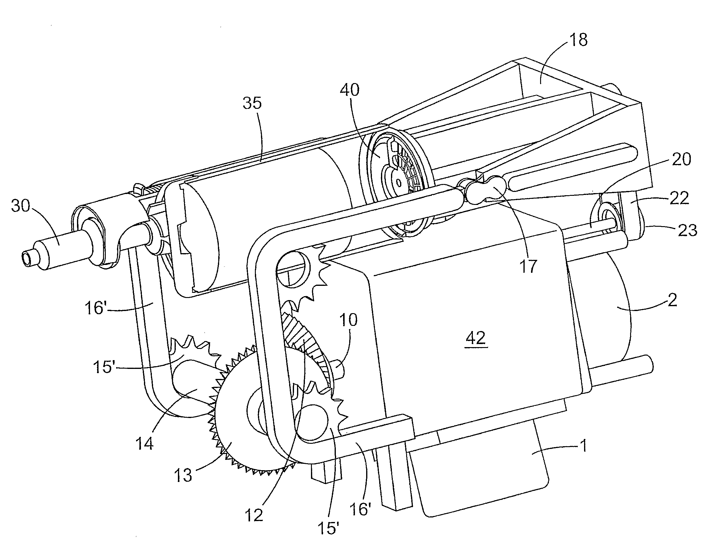 Method of Mixing and Extruding Viscous Materials and Gearbox for Dispensing the Same