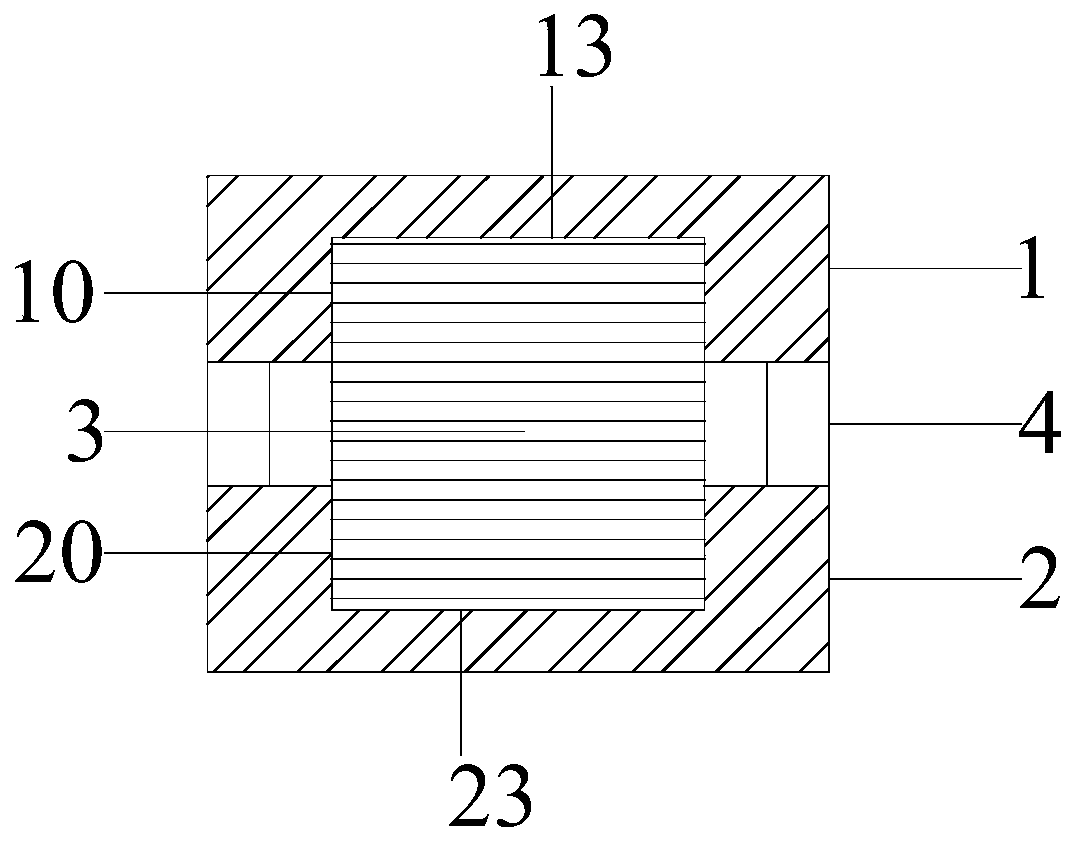 A self-resetting rocking impact energy-dissipating shock-isolation device