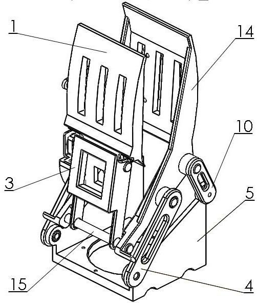 Overturning type fruit picking actuator