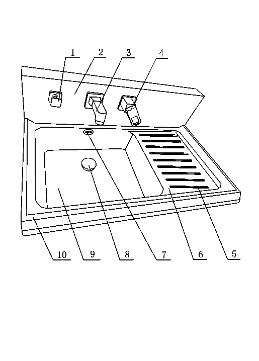 Washstand with clothes scrubbing function